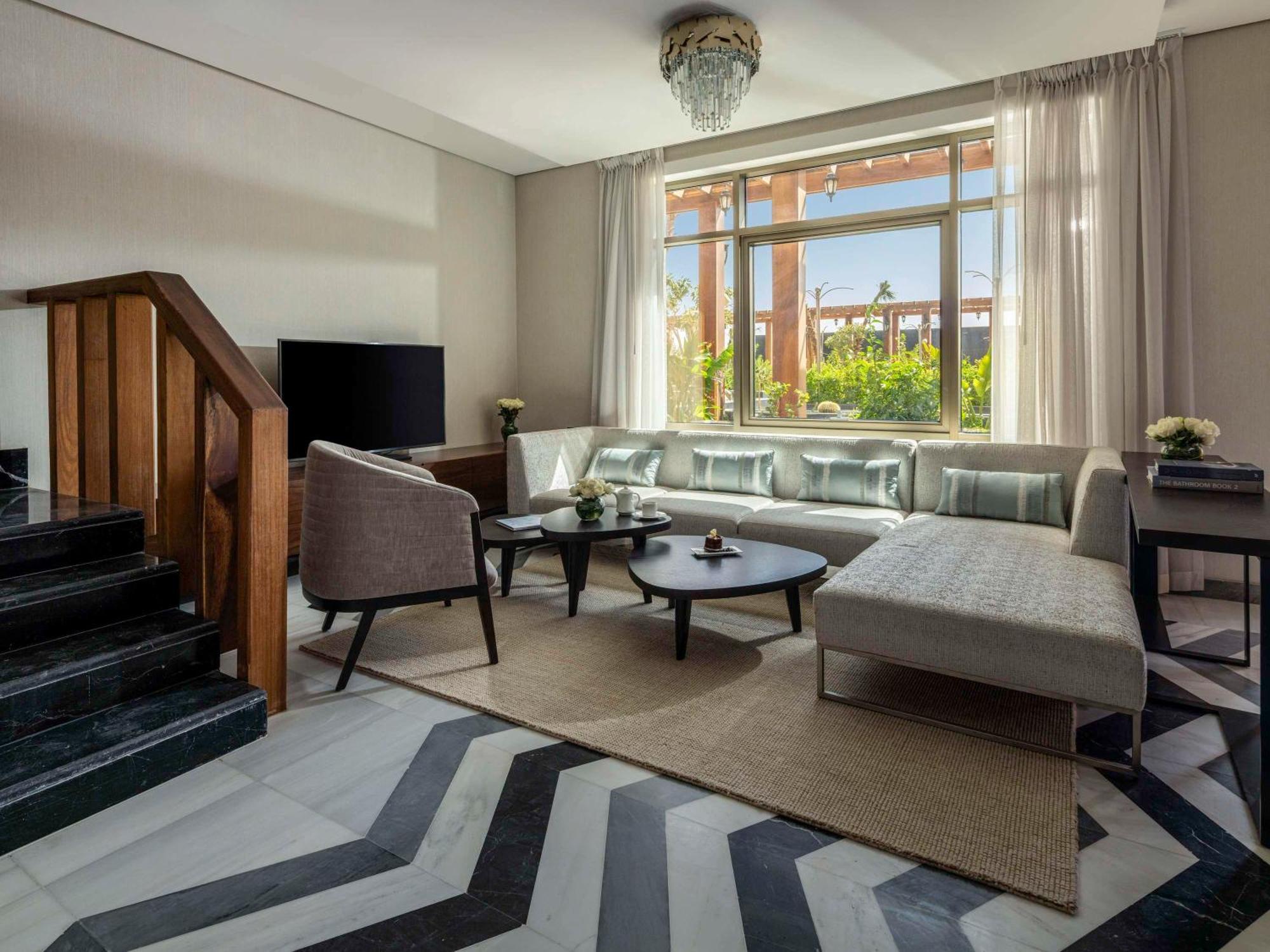 Movenpick Hotel And Residences Riyadh Exterior photo A living room at the hotel